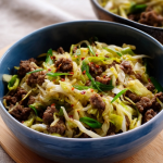 Meet Your New Obsession: My Trendsetting Spicy Ginger Beef 'Keto Egg Roll in a Bowl'!